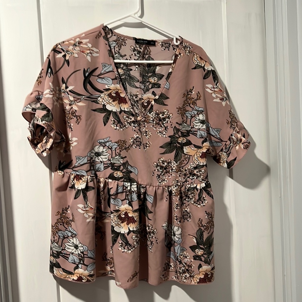 Pink floral top